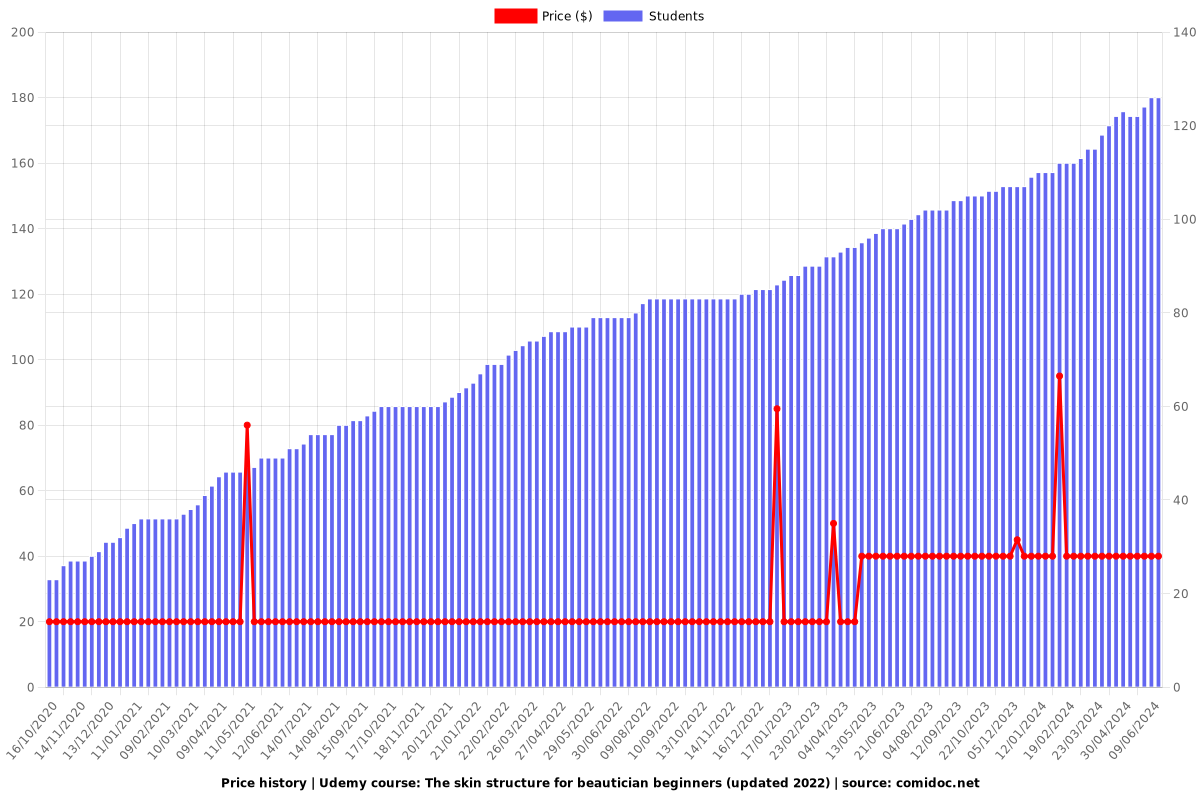 The skin structure for beautician beginners (updated 2022) - Price chart