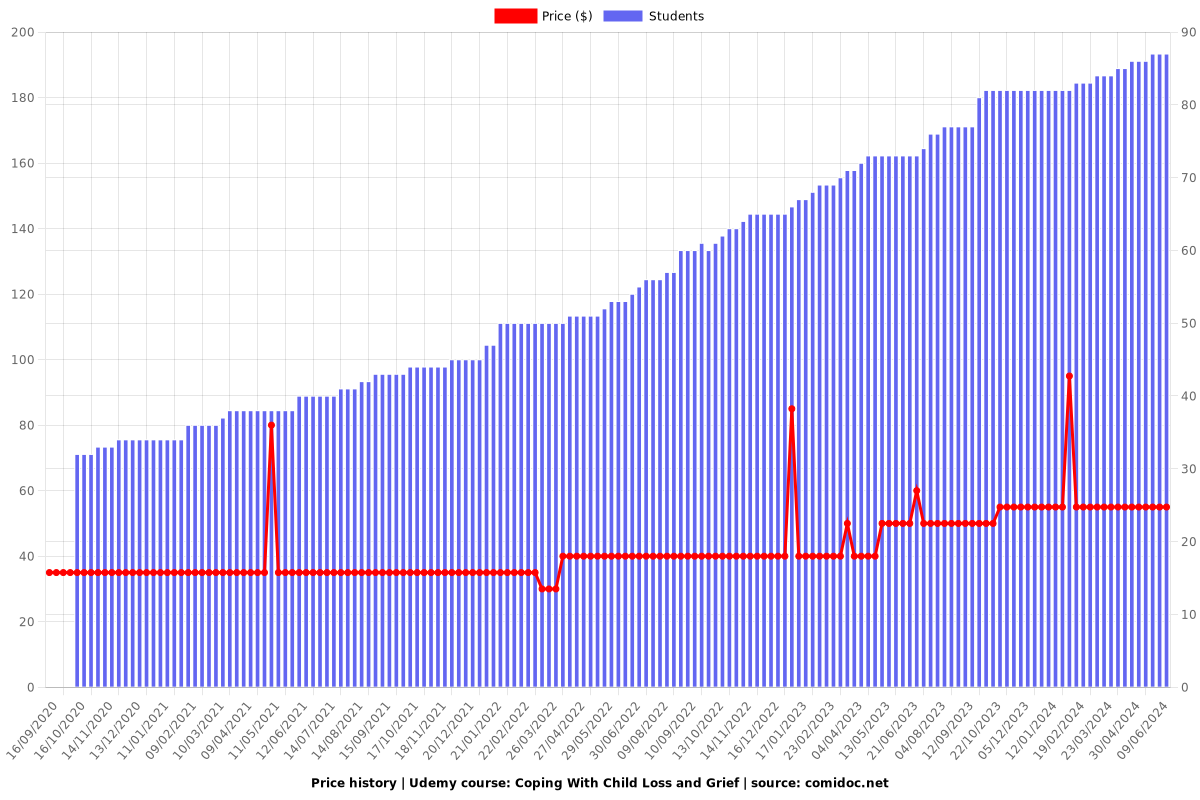 Coping With Child Loss and Grief - Price chart