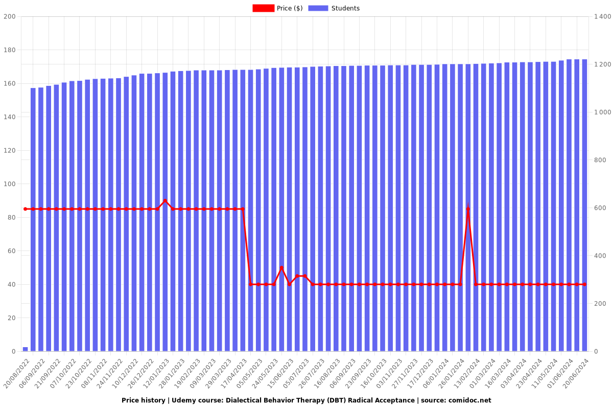 Dialectical Behavior Therapy (DBT) Radical Acceptance - Price chart